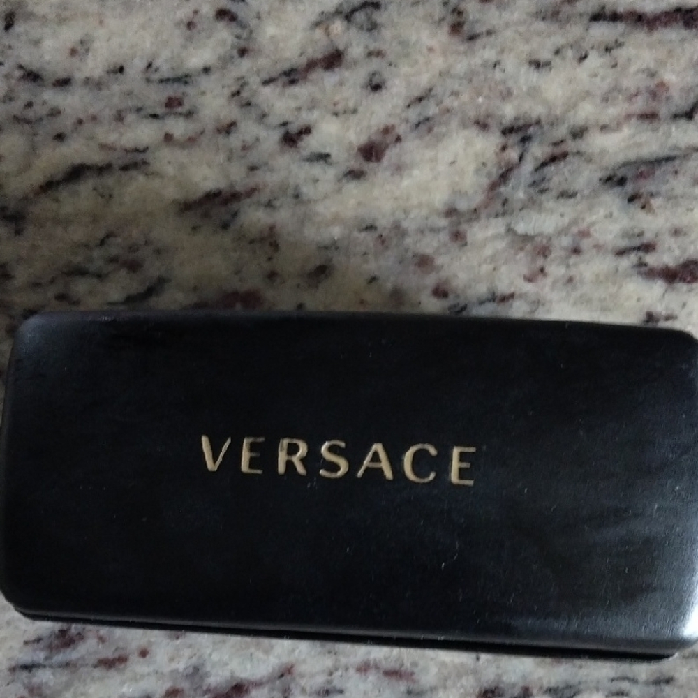 Versace Black and Gold Eyewear Case